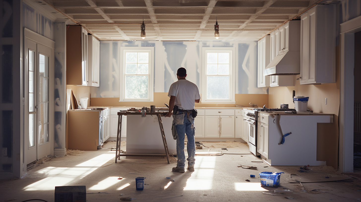 Love Creek Construction Contractor Remodeling A Kitchen