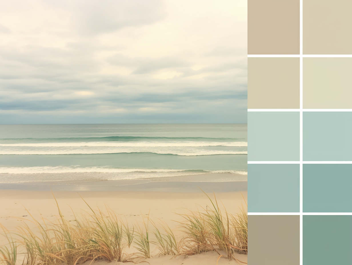 Coastal color palette.